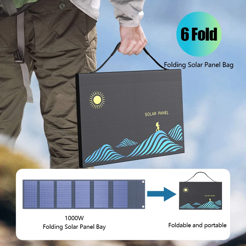 Jinko Solar Panel Cheetah - 1000W Portable Folding Solar Panel With