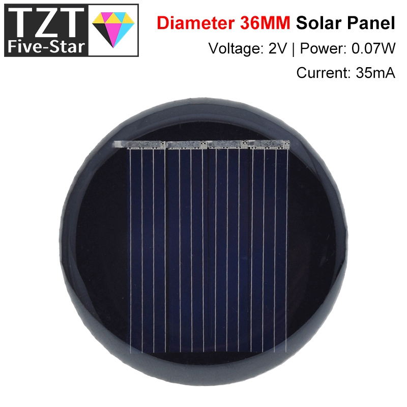 1/3/5PCS 2V 35mA 0.07W D36MM P - огляд і ціна Jinko Solar Panel Cheetah
