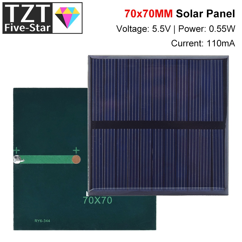 TZT 1/3PCS 5.5V 110mA solar pa - огляд і ціна Jinko Solar Panel Cheetah